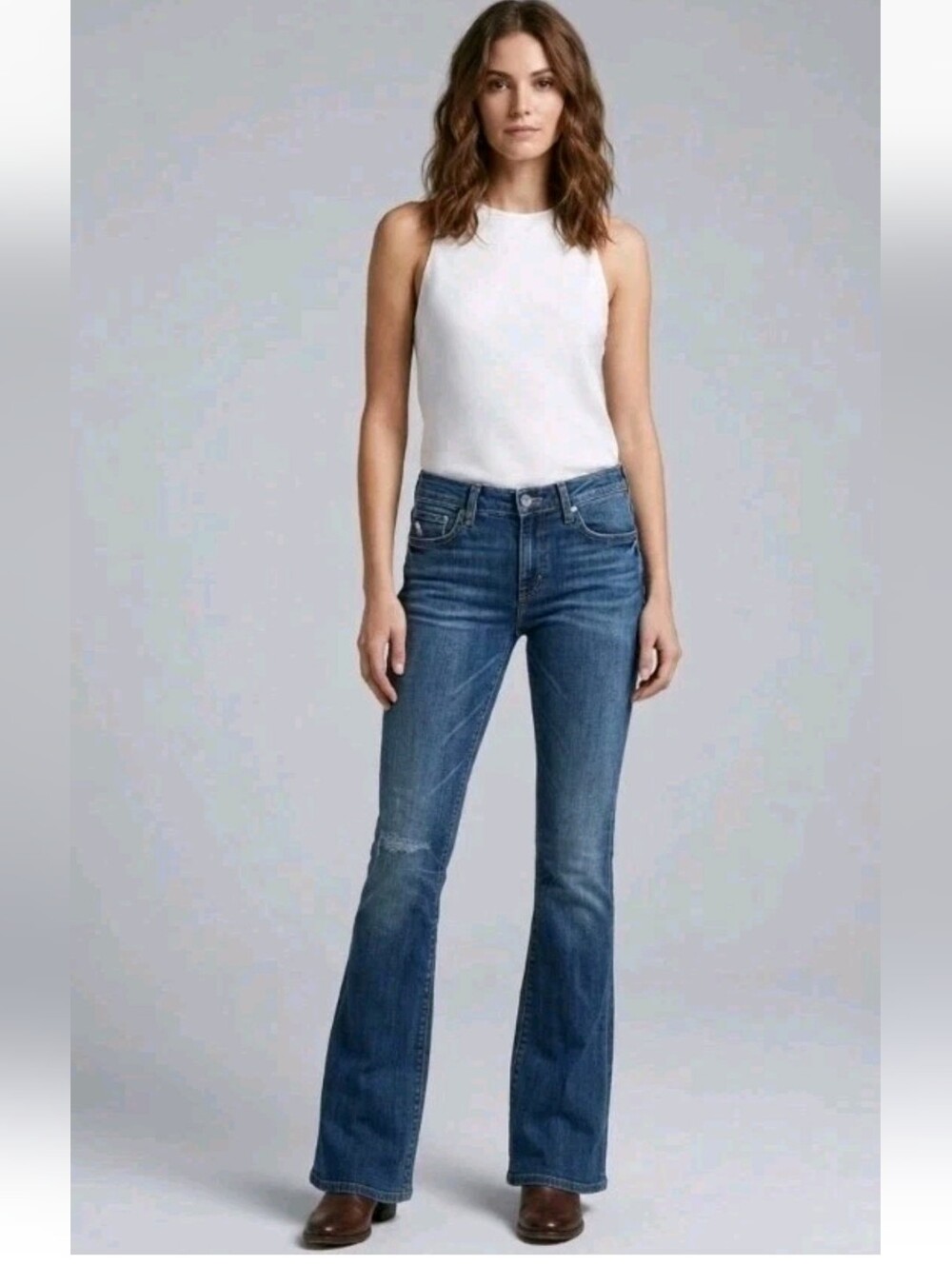 Vintage Y2k Paper Denim & Cloth Low Rise Bootcut Dark Wash Jeans 10 Ringspun